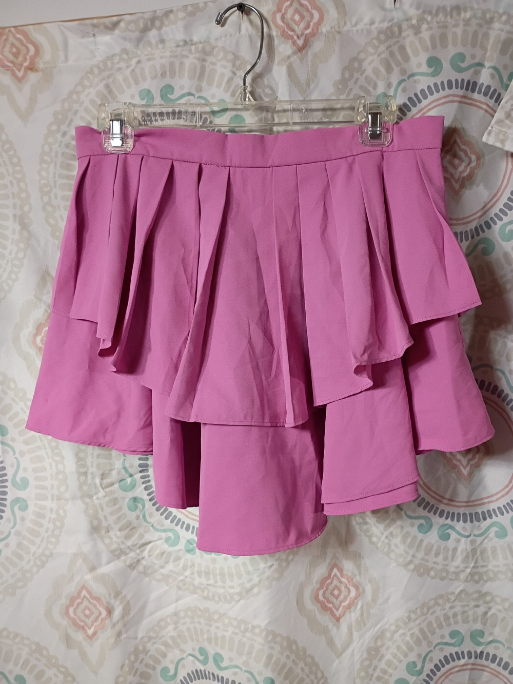 Flirty Pink Layered Skater Skirt
